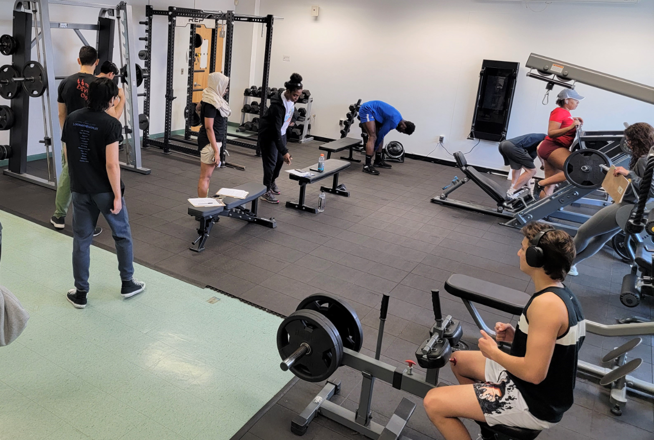 Student in the Gym